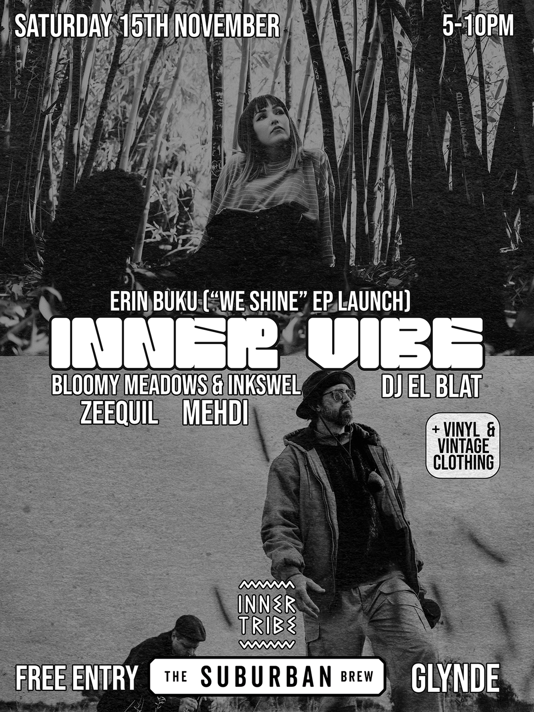 Inner Vibe at The Suburban Brew Glynde – Saturday 15th November