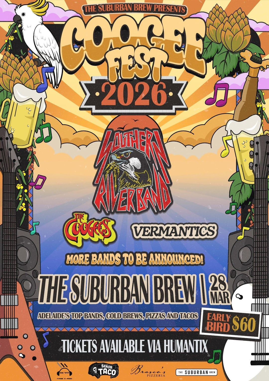 Coogee Fest 2026 at The Suburban Brew | Live Music Festival Adelaide