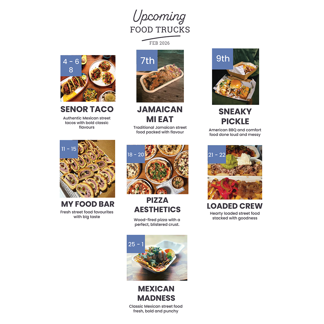 February Food Trucks at Suburban Brew Glynde