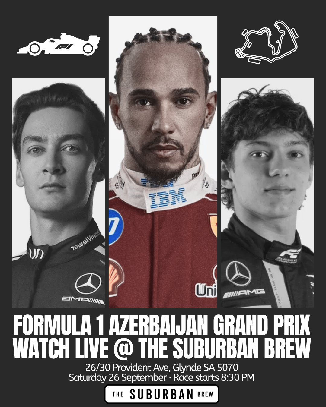 Where to Watch F1 Azerbaijan GP in Adelaide, Sept 2026