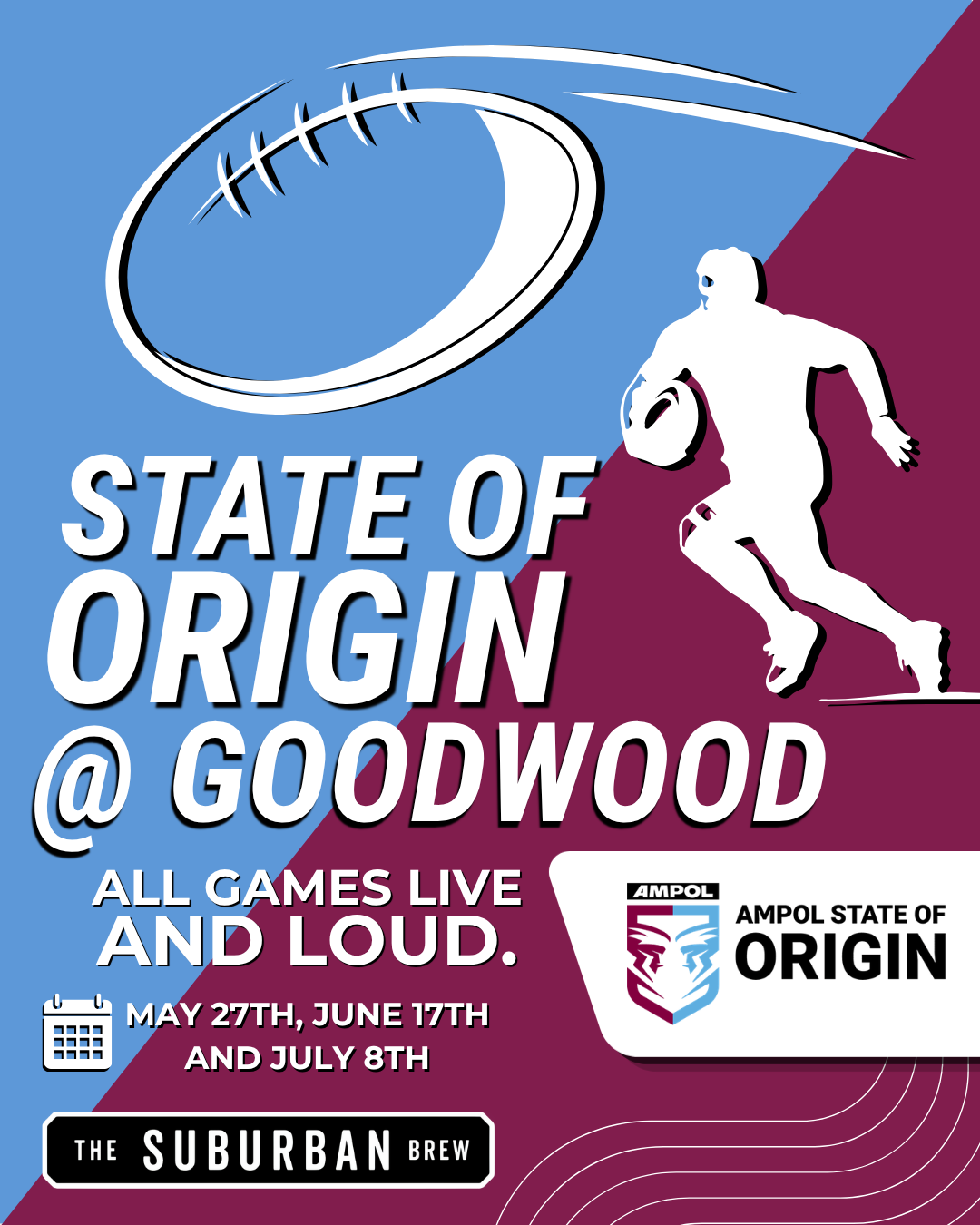 State of Origin at The Suburban Brew — Goodwood