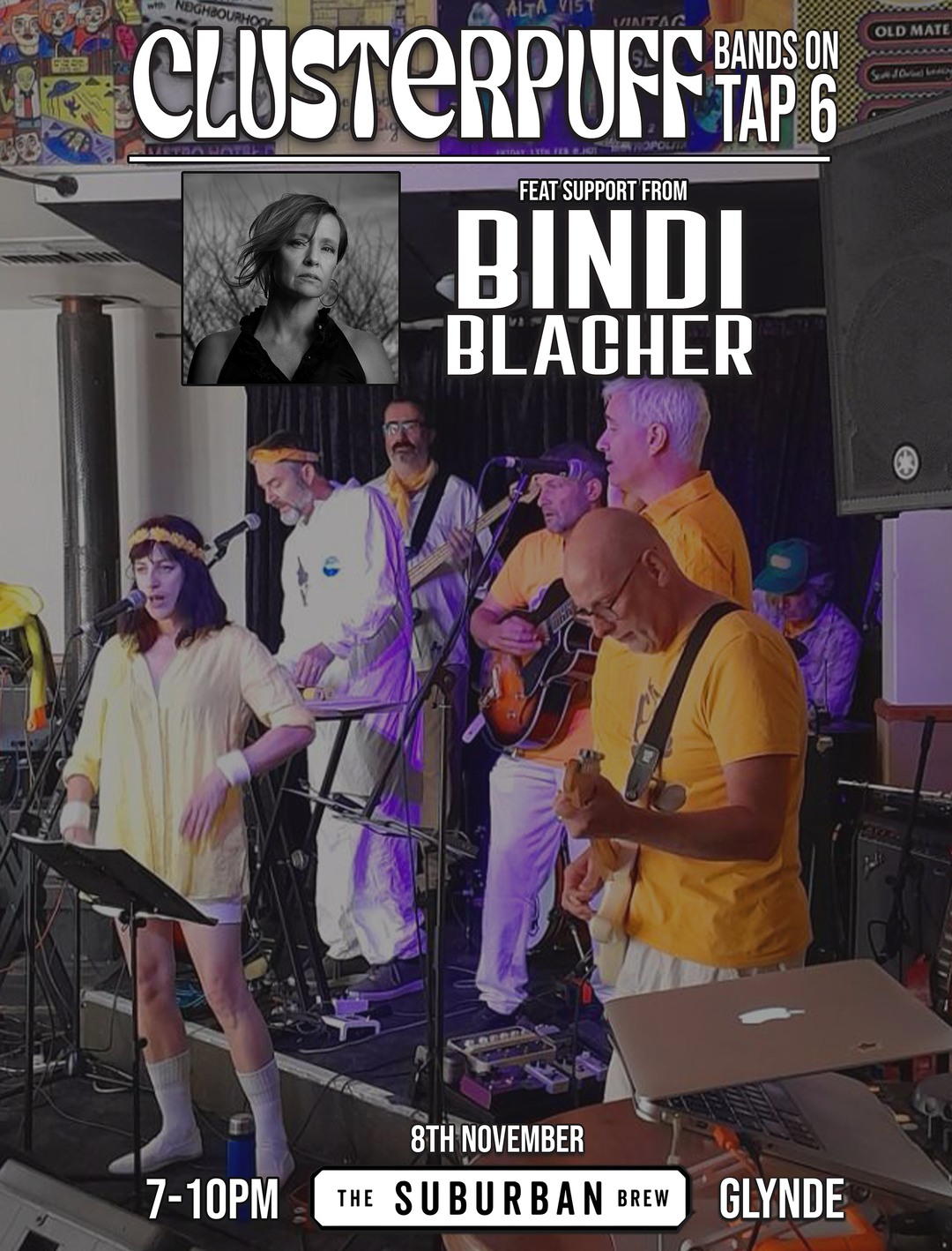 Bands on Tap 6: Clusterpuff + Bindi Blacher