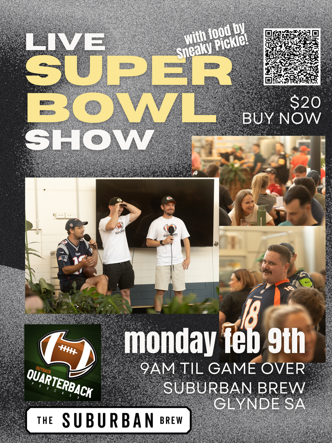 Live Super Bowl Show at TSB Glynde | Feb 9
