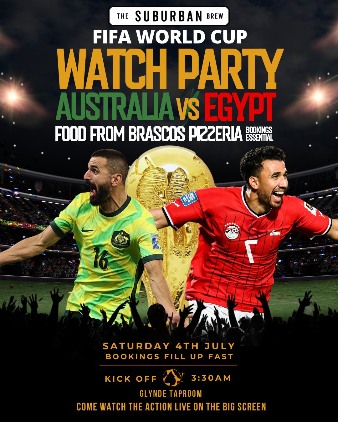 Where to watch Australia vs Egypt in Adelaide | The Suburban Brew